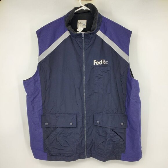 FedEx Stan Herman Winter Reflective Uniform Men's Insulated Winter Vest LN-4XL - Picture 1 of 7